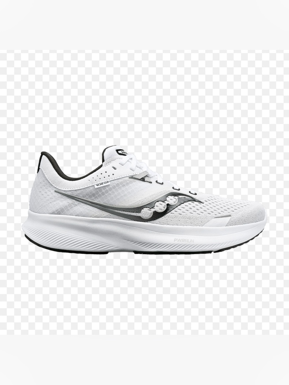 Saucony White and Black Women's Running Shoe - Lightweight Performance